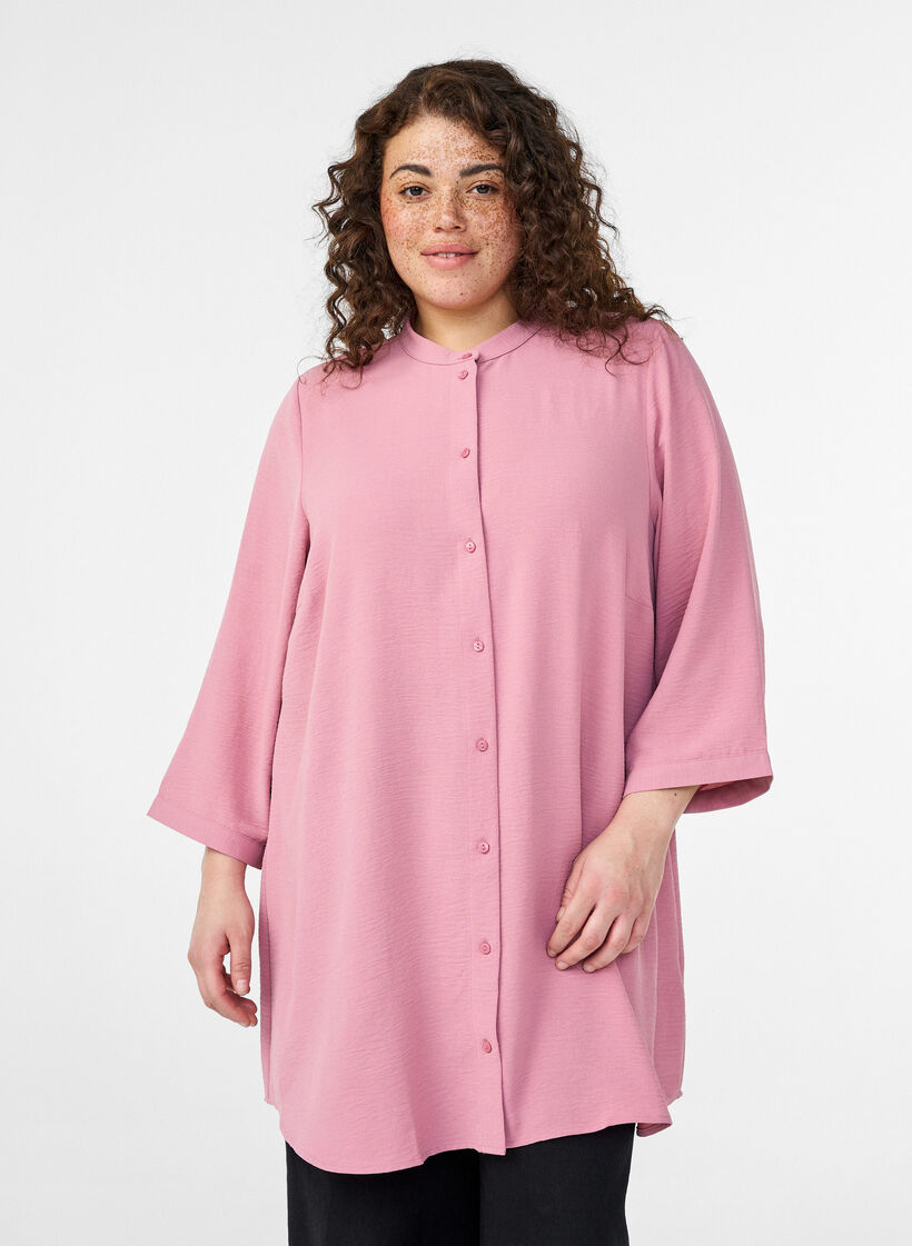 Tunika mit 3/4-&Auml;rmeln, Rot, Model image number 0