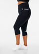 Lauf-Caprihose mit leichter Kompression, Schwarz, Model image number 0
