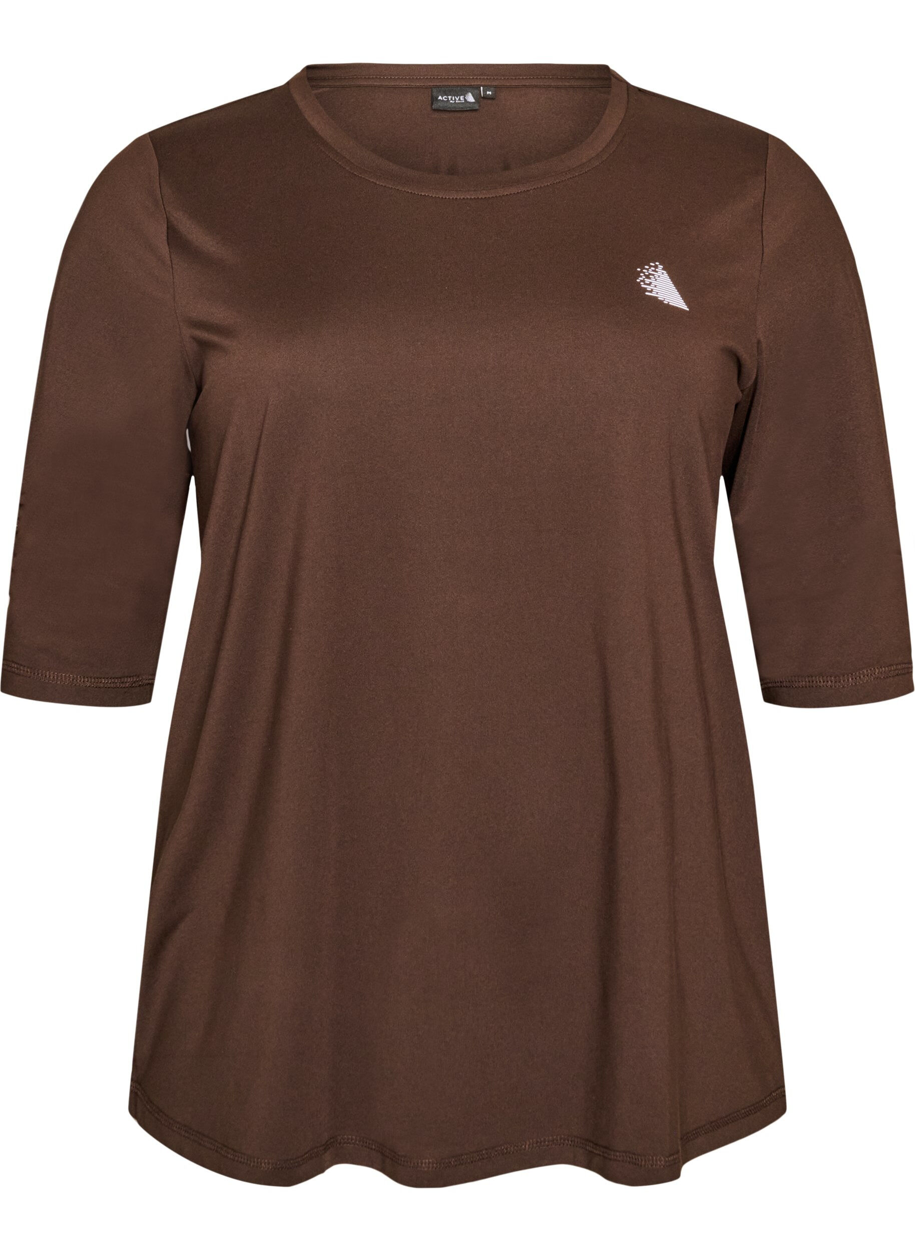 ZizziTrainingsshirt mit 3/4-&Auml;rmeln, Braun, Packshot image number 0