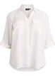 FLASH - Chemise avec poches poitrine et manches 3/4, Vanille, Packshot image number 0
