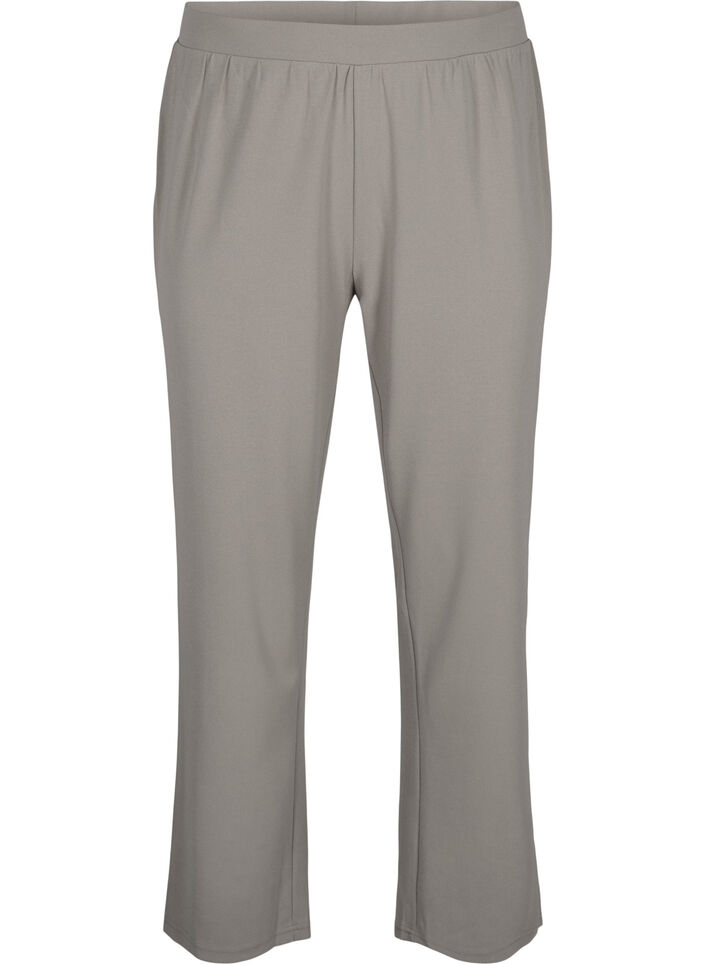 Pantalon &agrave; coupe droite, Beige, Packshot image number 0