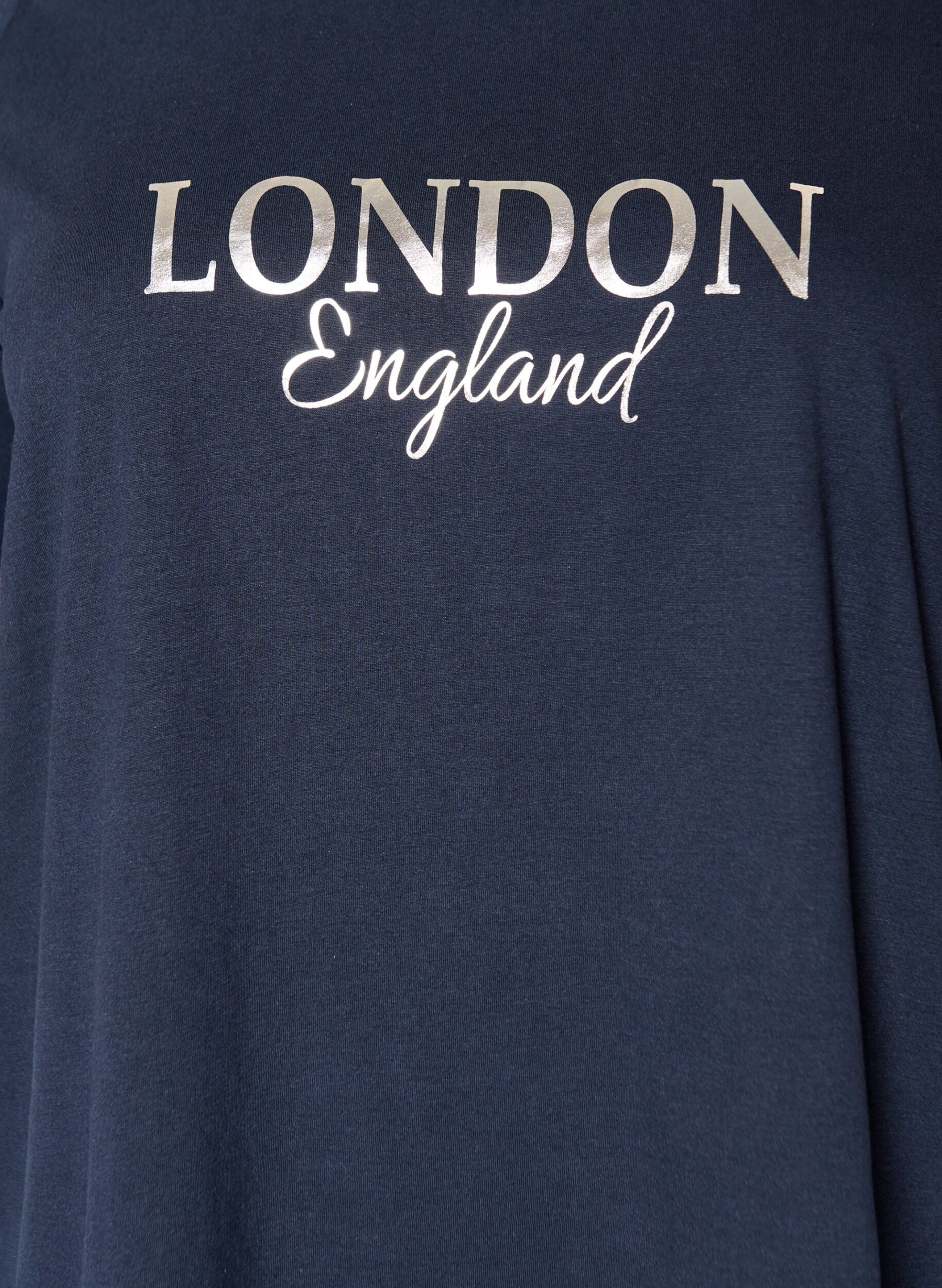 ZizziT-Shirt mit Print, Blau, Packshot image number 2