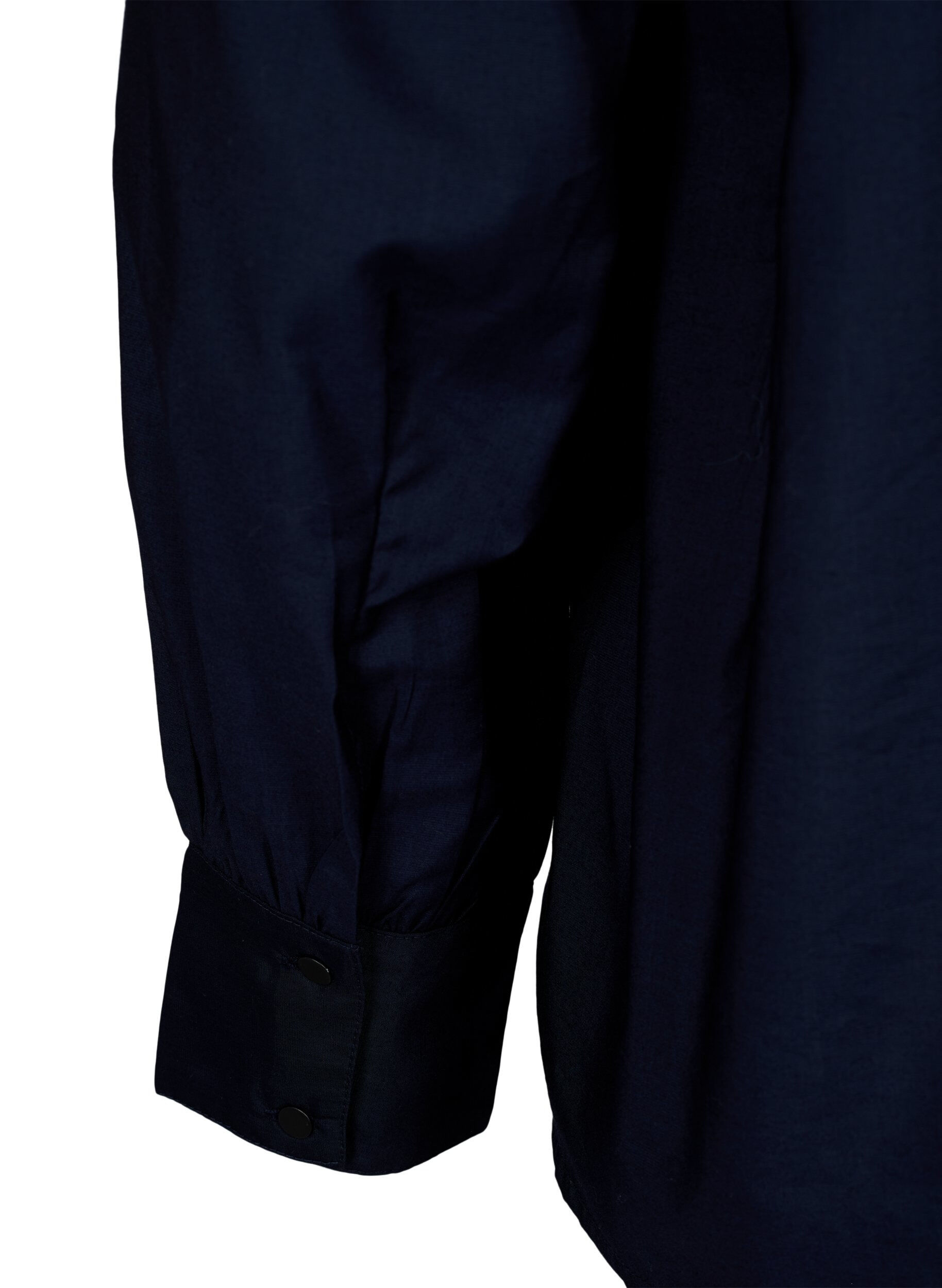 Zizzi Viskose Shirt Bluse mit Ruffles, Sky Captain, Packshot image number 3