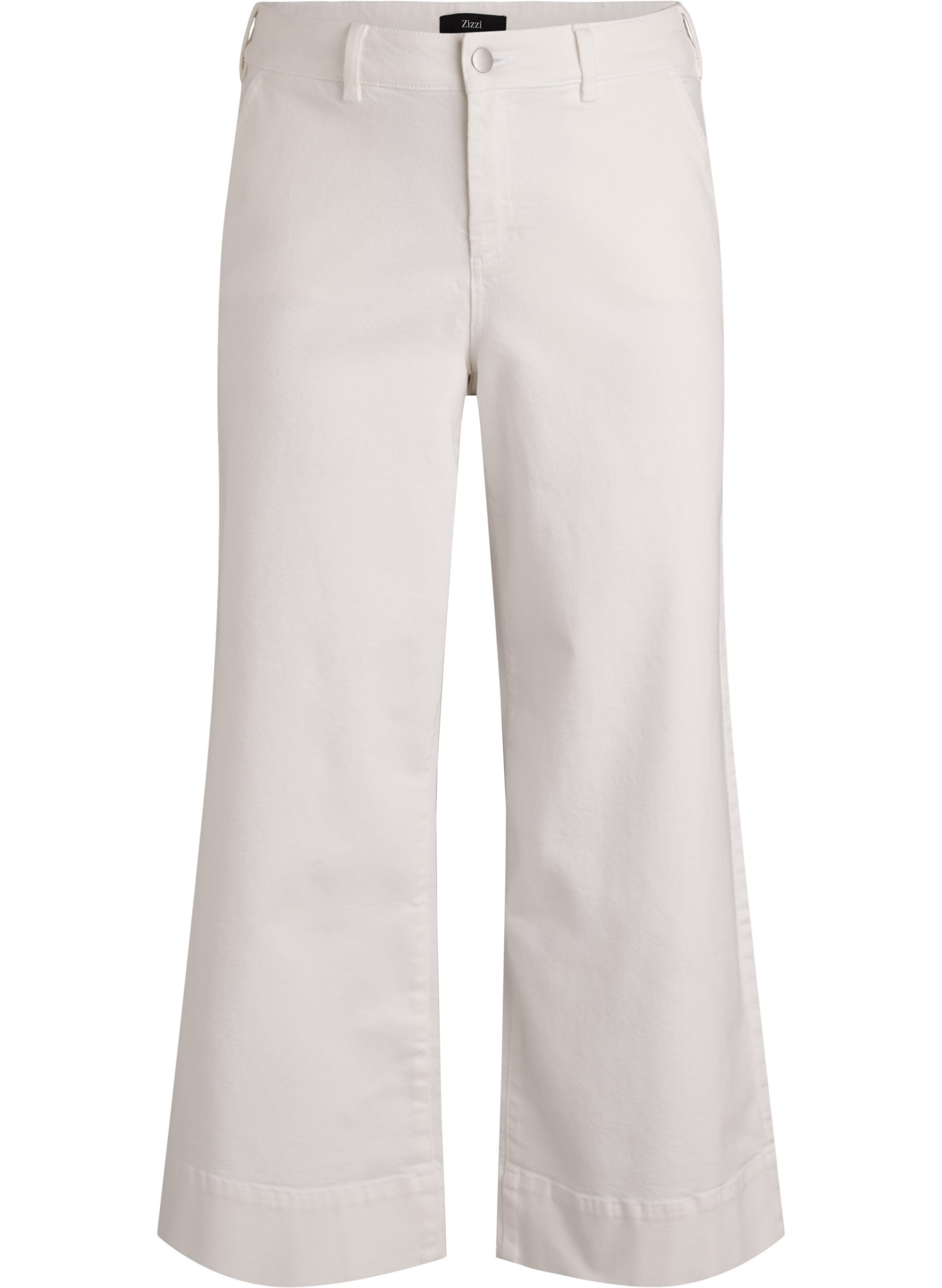 ZizziJean Myra taille haute coupe ample, Blanc, Packshot image number 0