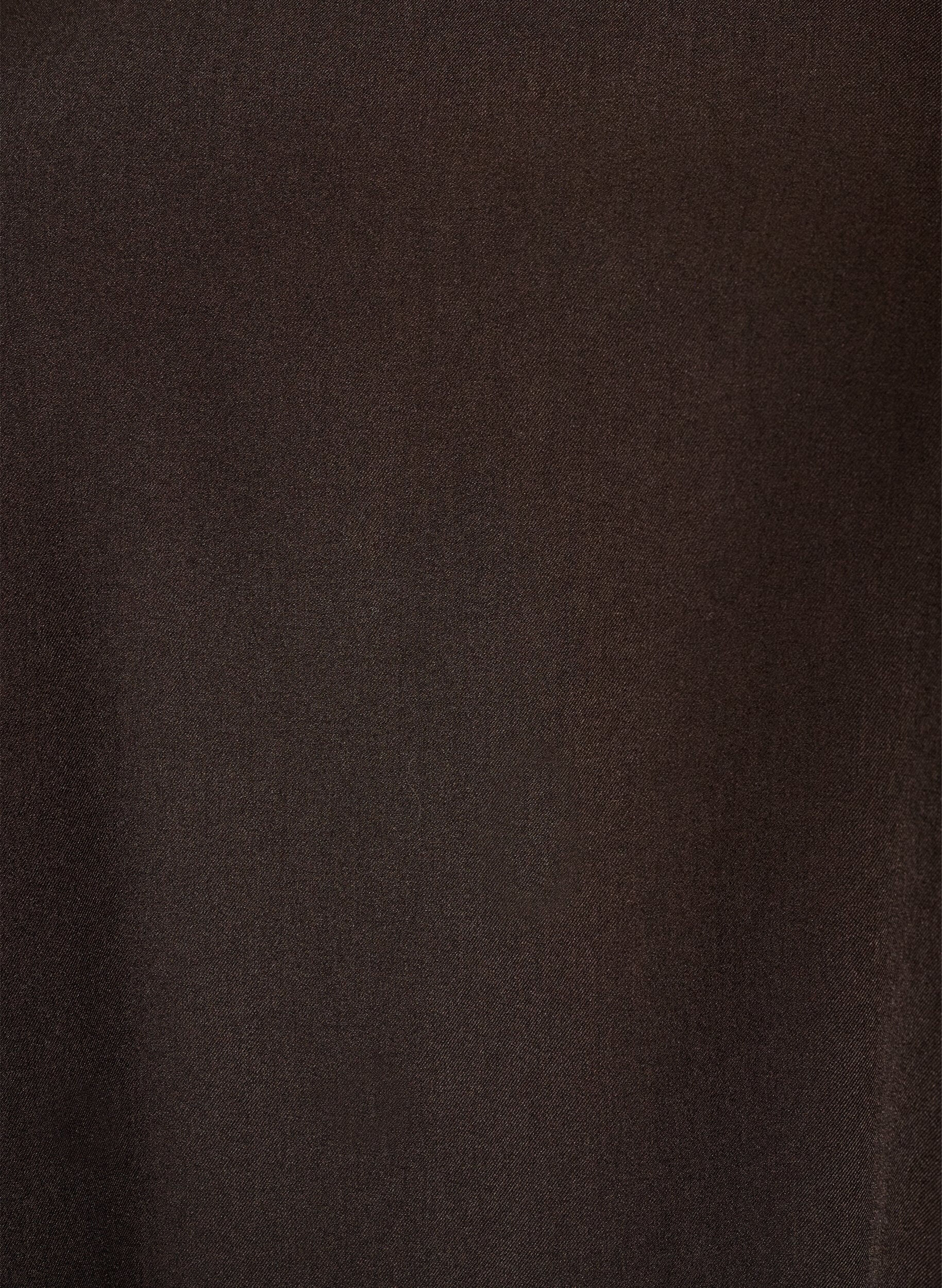Zizzi&Auml;rmelloses A-Linien-Kleid mit Nadelstreifen, Braun, Packshot image number 2