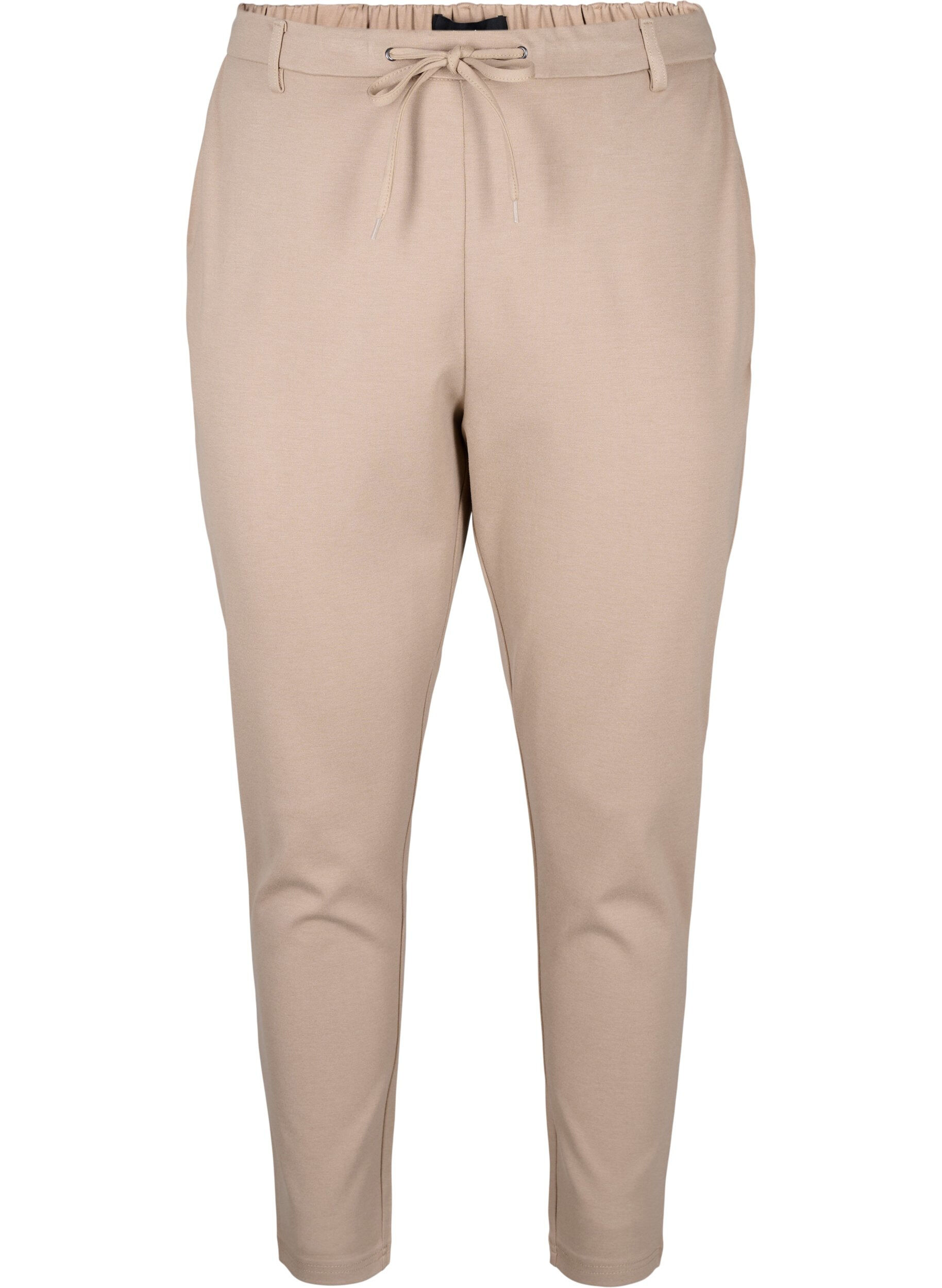 Zizzi Cropped Maddison-Hose, Beige, Packshot image number 0