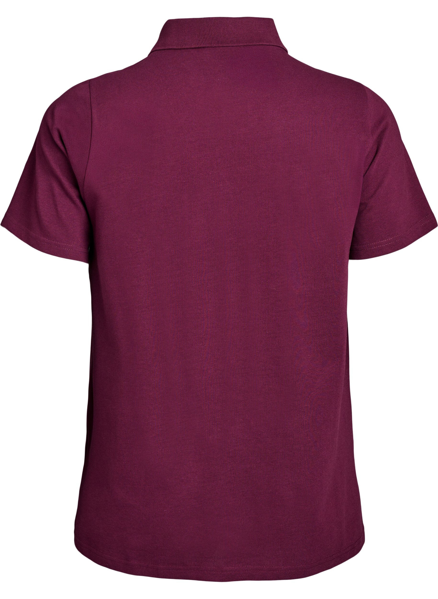 Zizzi Polo &agrave; manches courtes, Bordeaux, Packshot image number 1