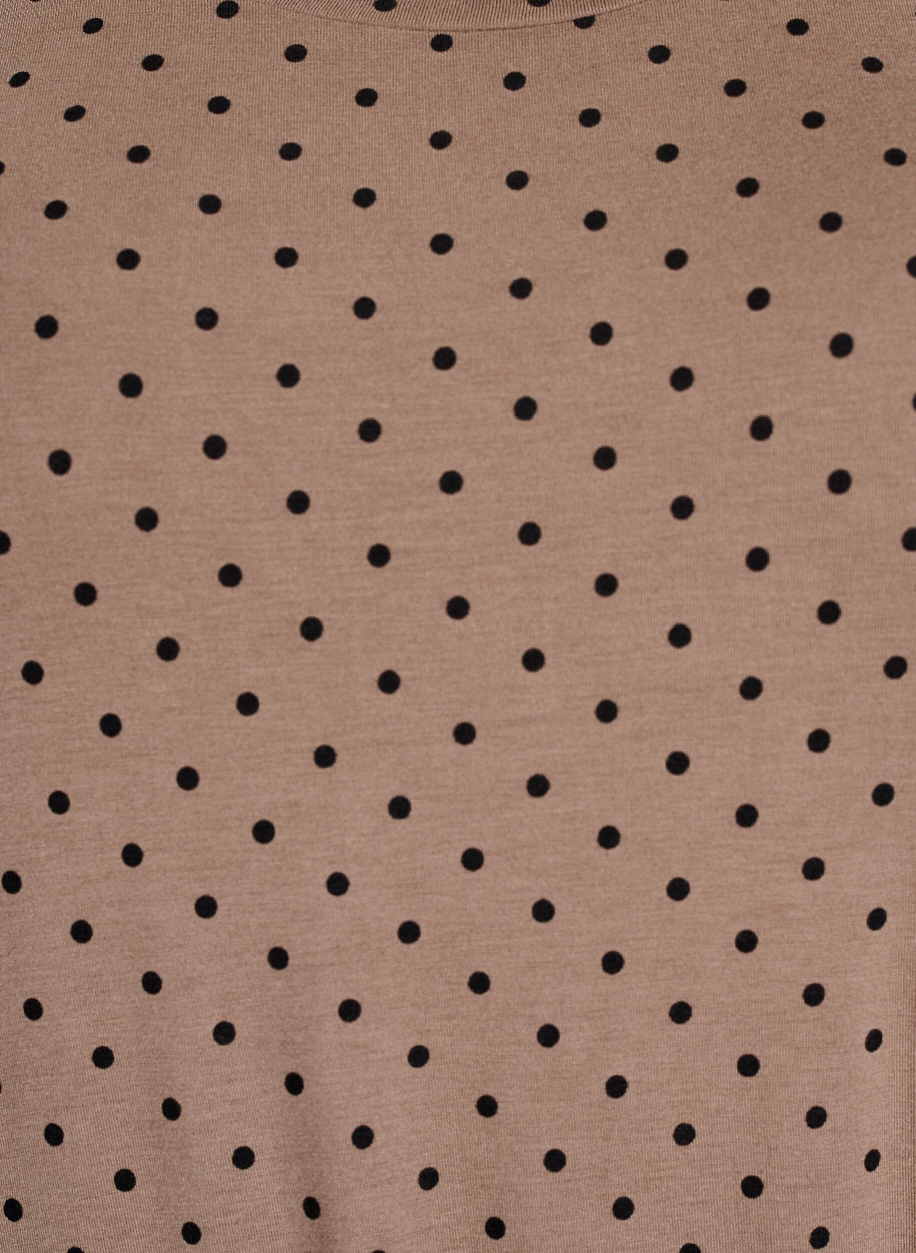 Zizzi Robe en jersey mi-longue avec ceinture &agrave; nouer &agrave; la taille, Marron, Packshot image number 2