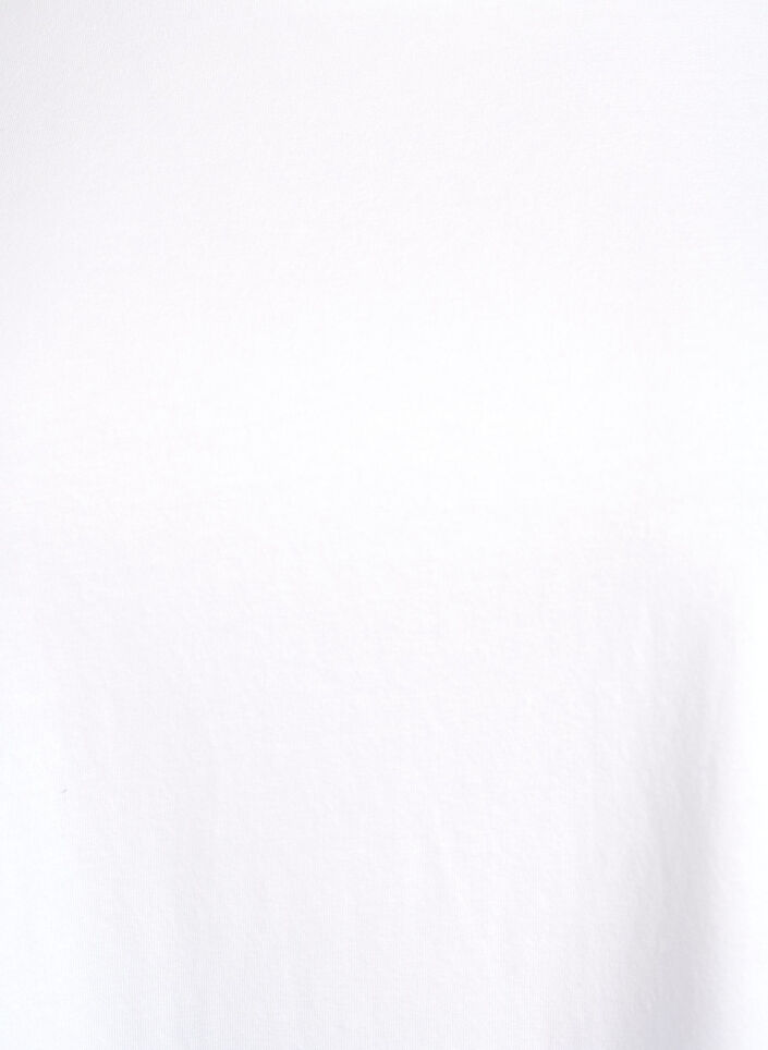 Top basic en jersey avec manches longues, Blanc, Packshot image number 2