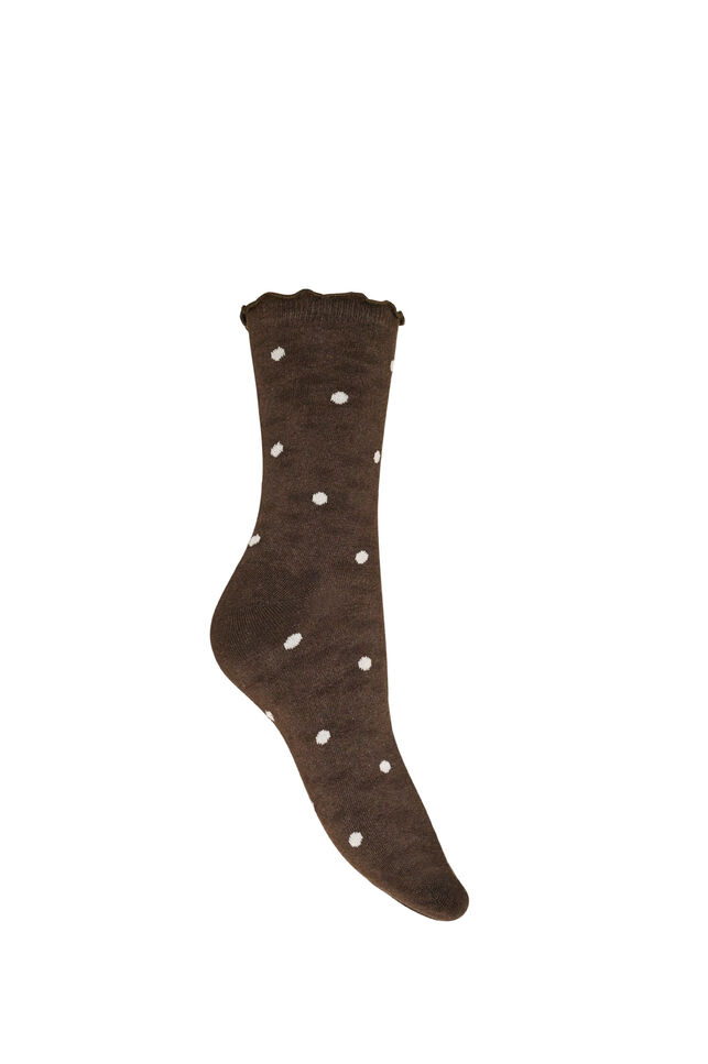 Socken aus Baumwolle mit Mustern, Braun, Packshot image number 1