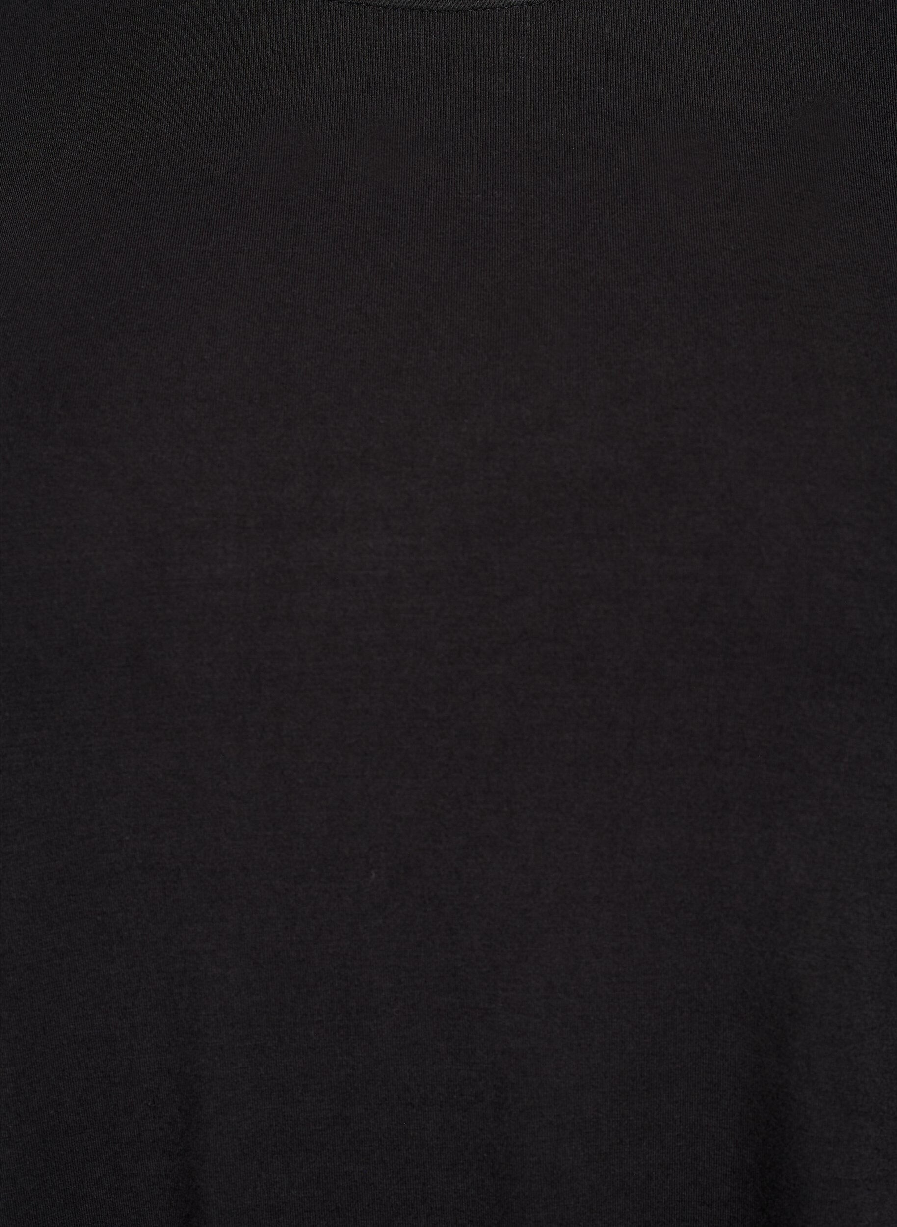 Zizzi Chemisier uni &agrave; manches longues, Noir, Packshot image number 2