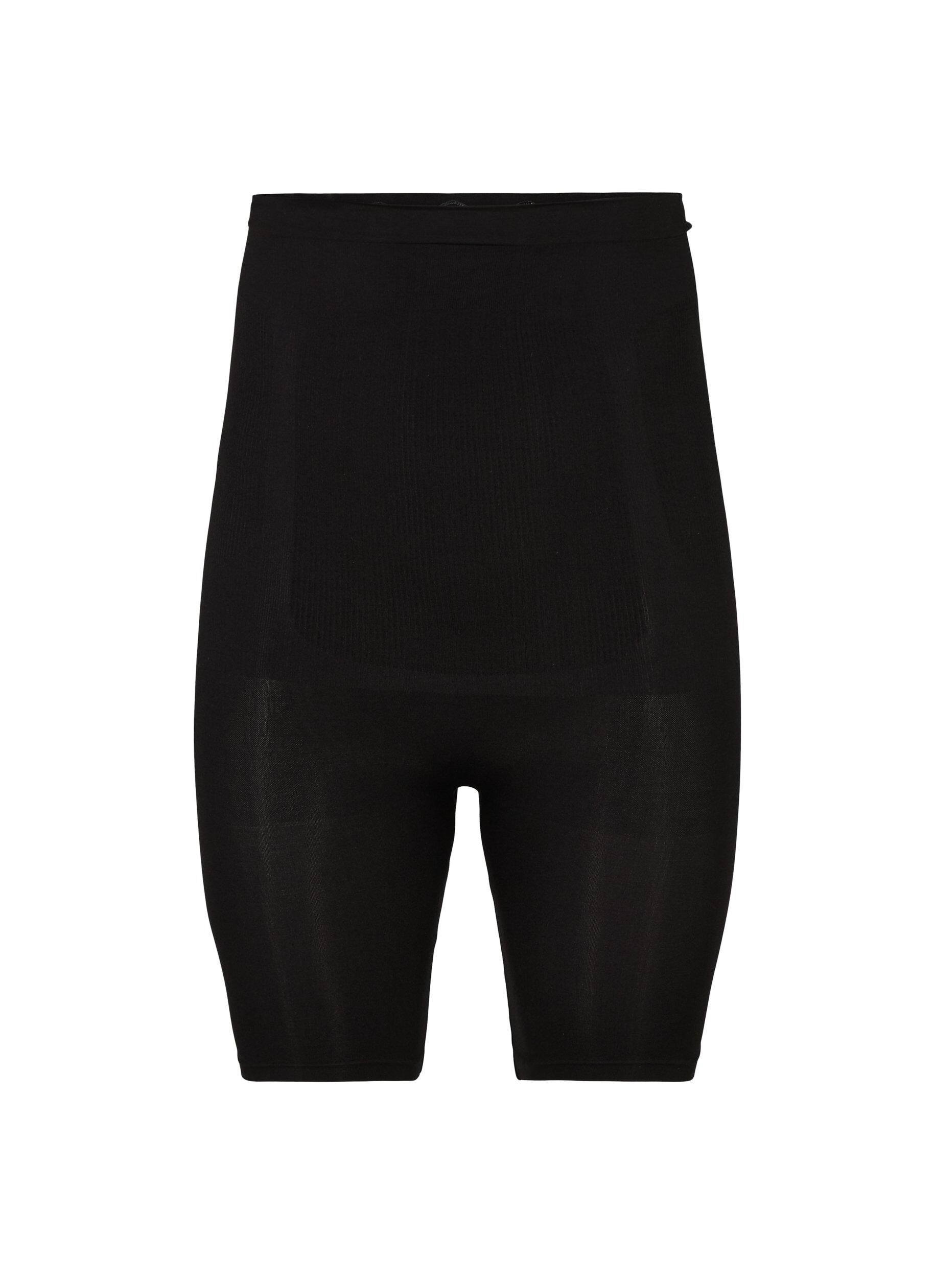 Zizzi Hochtaillierte Shapewear Shorts, Schwarz, Packshot image number 0