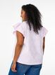 Ärmellose Bluse mit Streifen und Blumendruck, Pink, Model image number 2