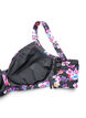 Bikinioberteil mit B&uuml;gel und Muster, Lila, Packshot image number 3