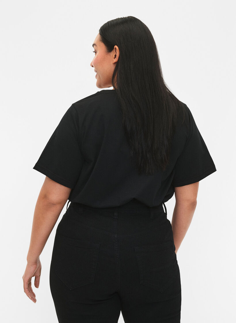 FLASH - 2er-Pack T-Shirt mit Motiv, Black/Port Royale , Model image number 1