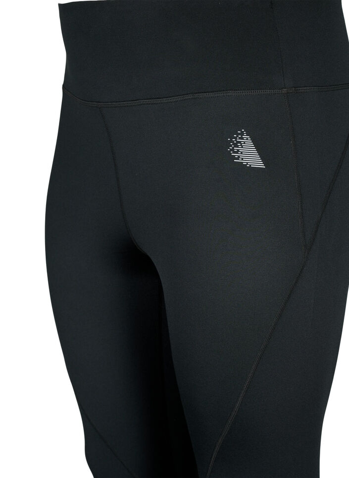Trainingstights mit Fleecefutter, Schwarz, Packshot image number 2