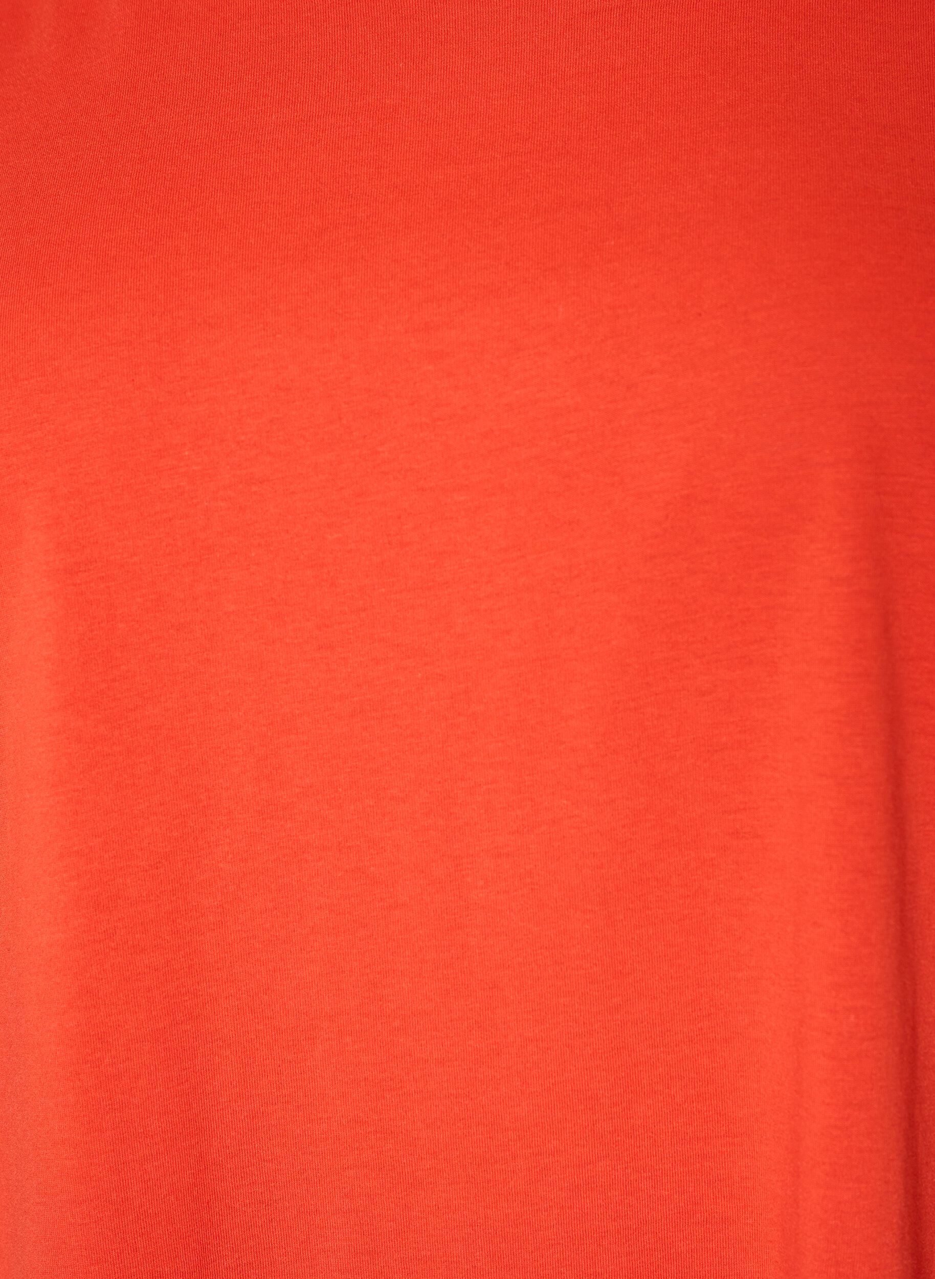 ZizziT-shirt &agrave; manches courtes en coton m&eacute;lang&eacute;, Orange fonc&eacute;, Packshot image number 2