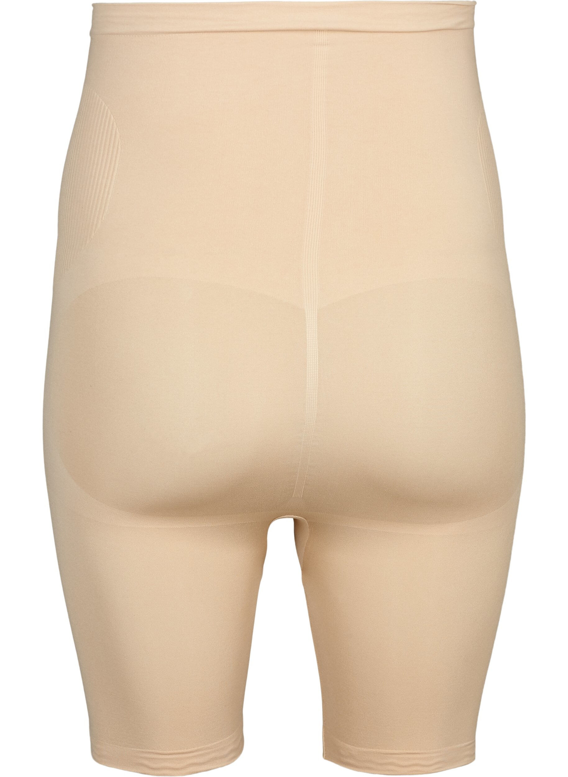 Zizzi Hochtaillierte Shapewear Shorts, Beige, Packshot image number 1