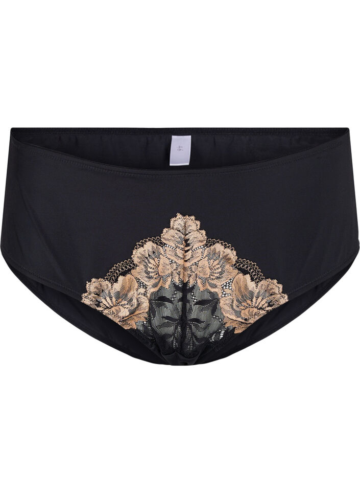 Tai Panty mit Spitze, Black, Packshot image number 0
