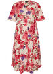 Baumwoll-Midikleid mit Blumenprint, Rot, Packshot image number 0