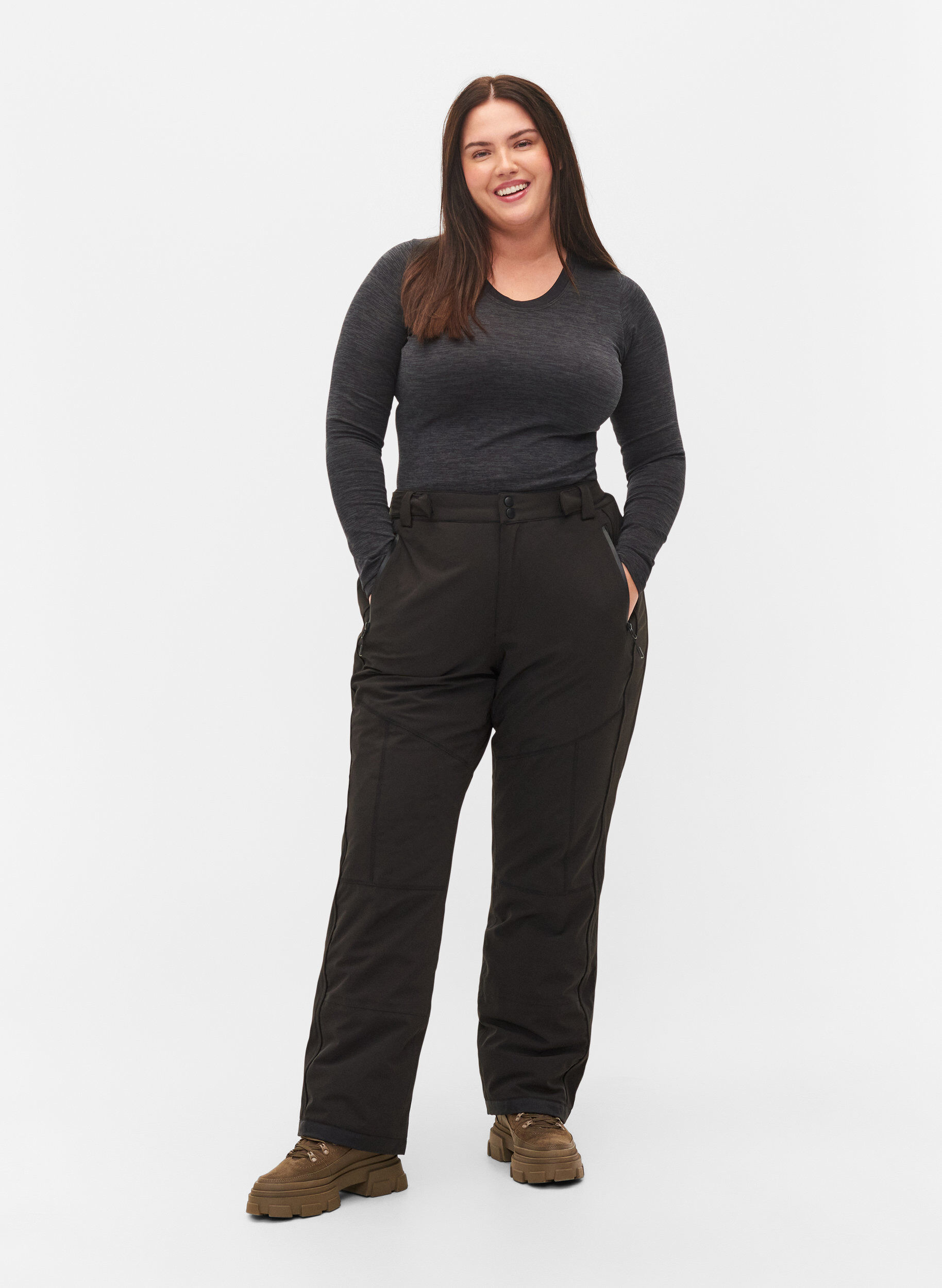 Zizzi Skihose, Black, Model image number 0