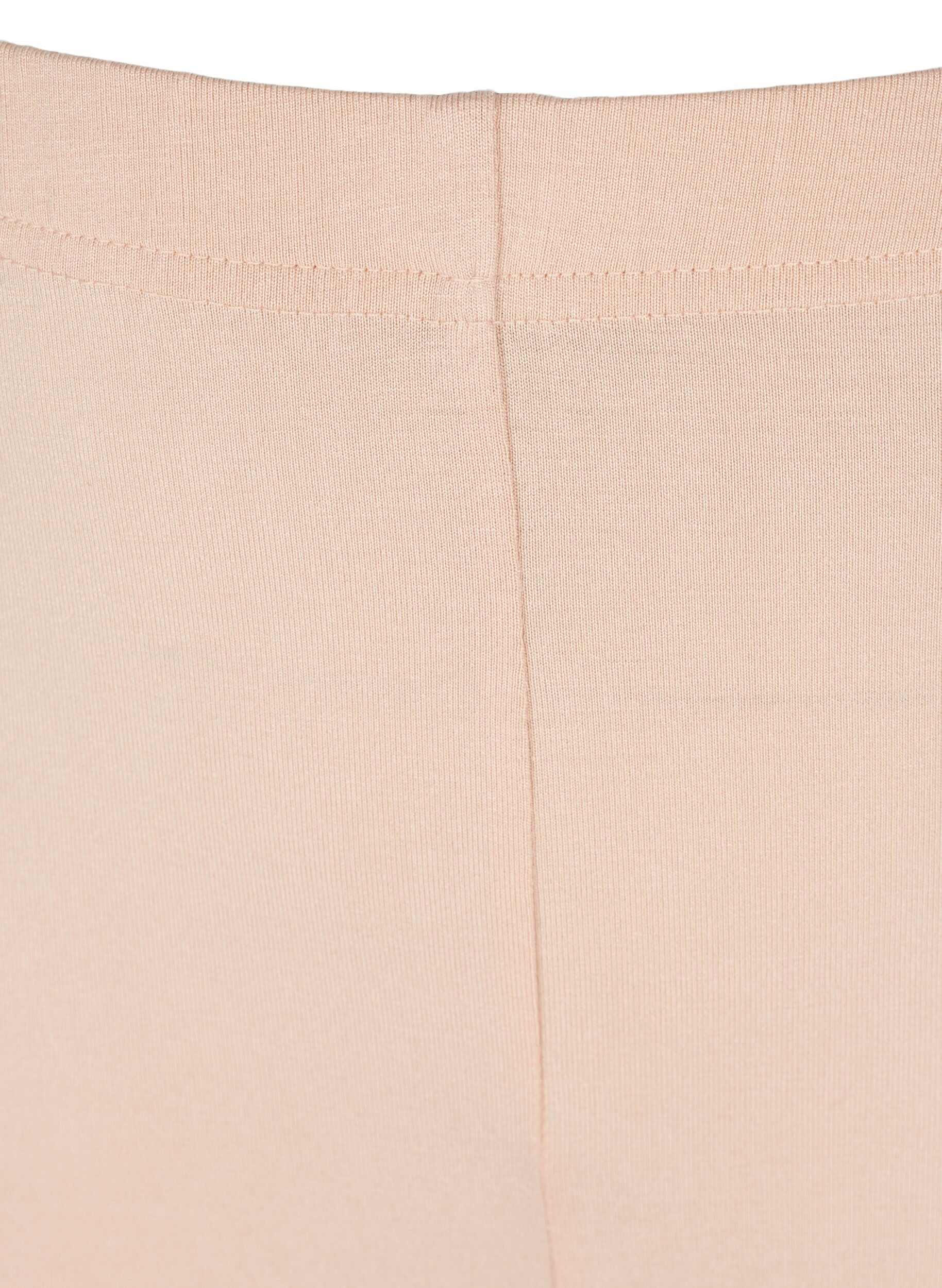 Zizzi Einfarbige Basic Radlershorts, Beige, Packshot image number 2