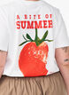 T-shirt aus Baumwolle mit Print, Wei&szlig;, Model image number 3