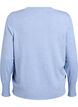 Strickpullover mit Rundhalsausschnitt, Blau, Packshot image number 1