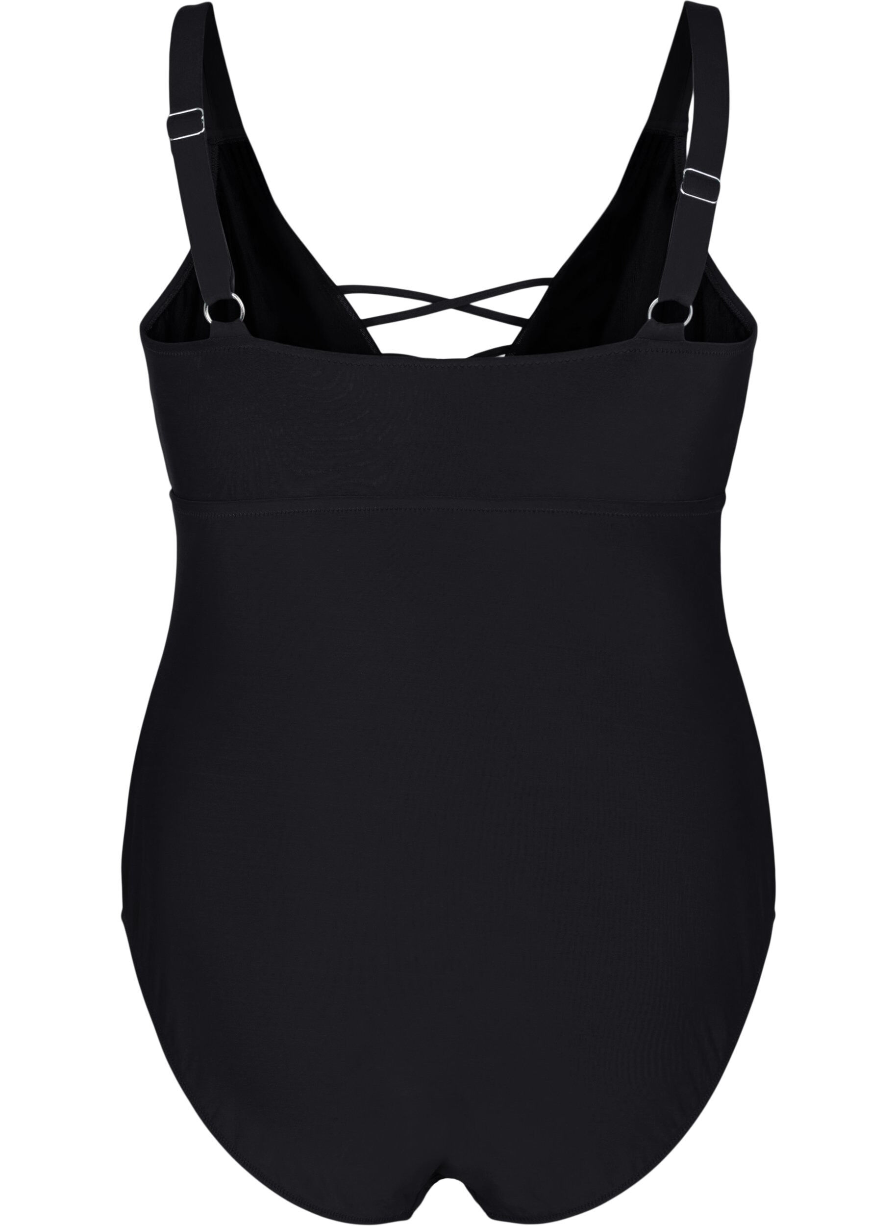 Zizzi Maillot de bain avec cordon, Black, Packshot image number 1
