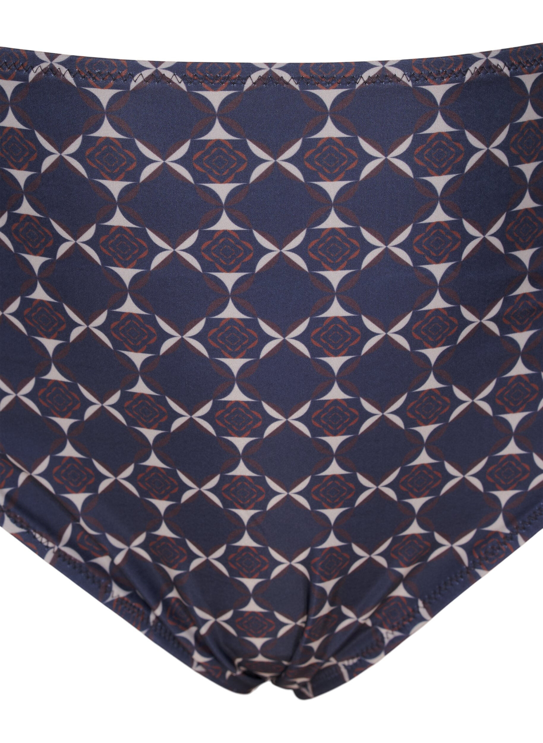 Zizzi  Bas de bikinis taille haute avec imprim&eacute;, Bleu, Packshot image number 2