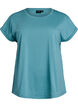 Kurz&auml;rmliges T-Shirt aus einer Baumwollmischung, Blau, Packshot image number 0