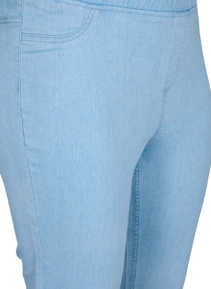 Caprihose in Baumwollmischung, Light blue denim, Packshot image number 2