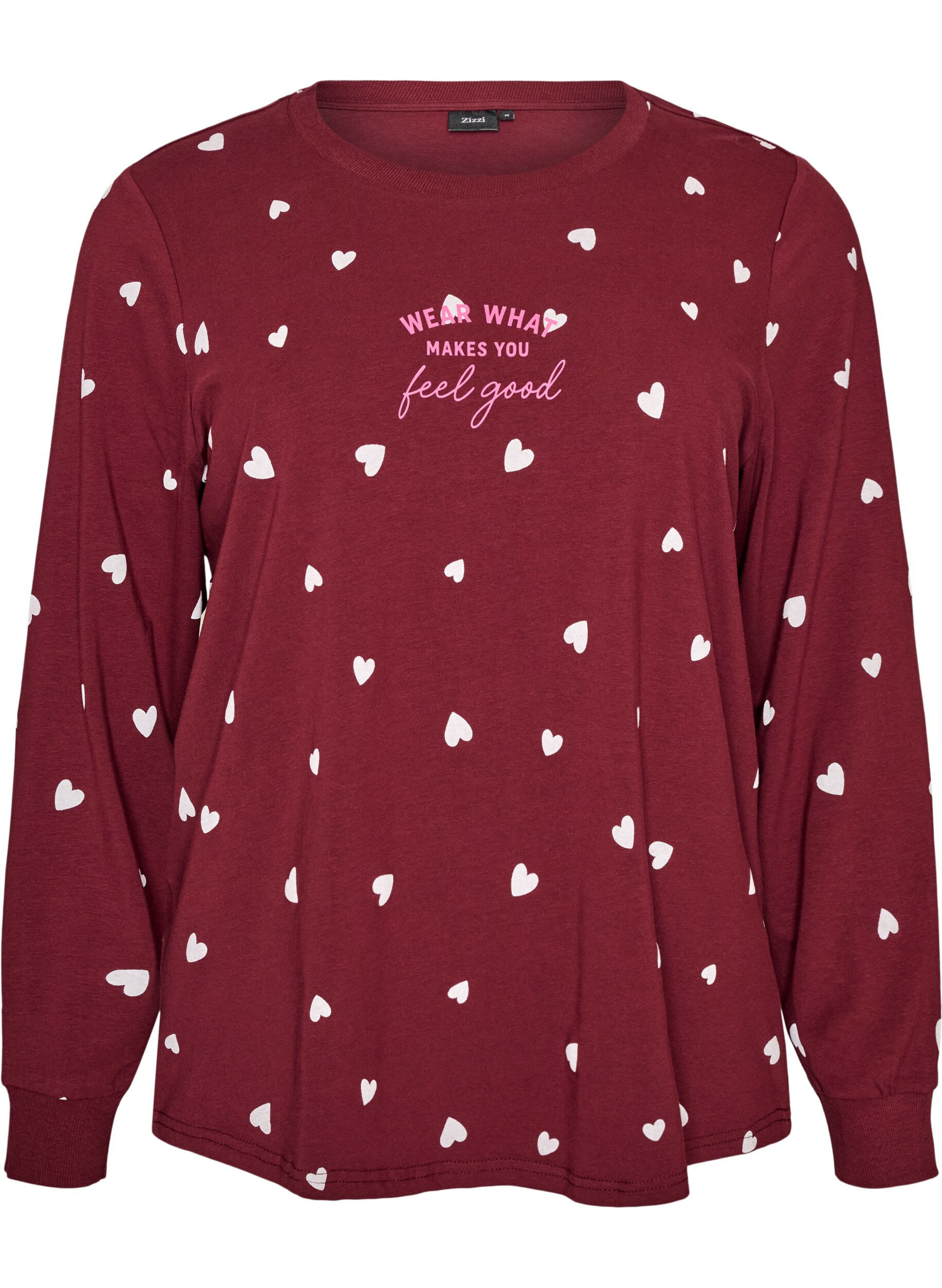 Nachtbluse mit Print