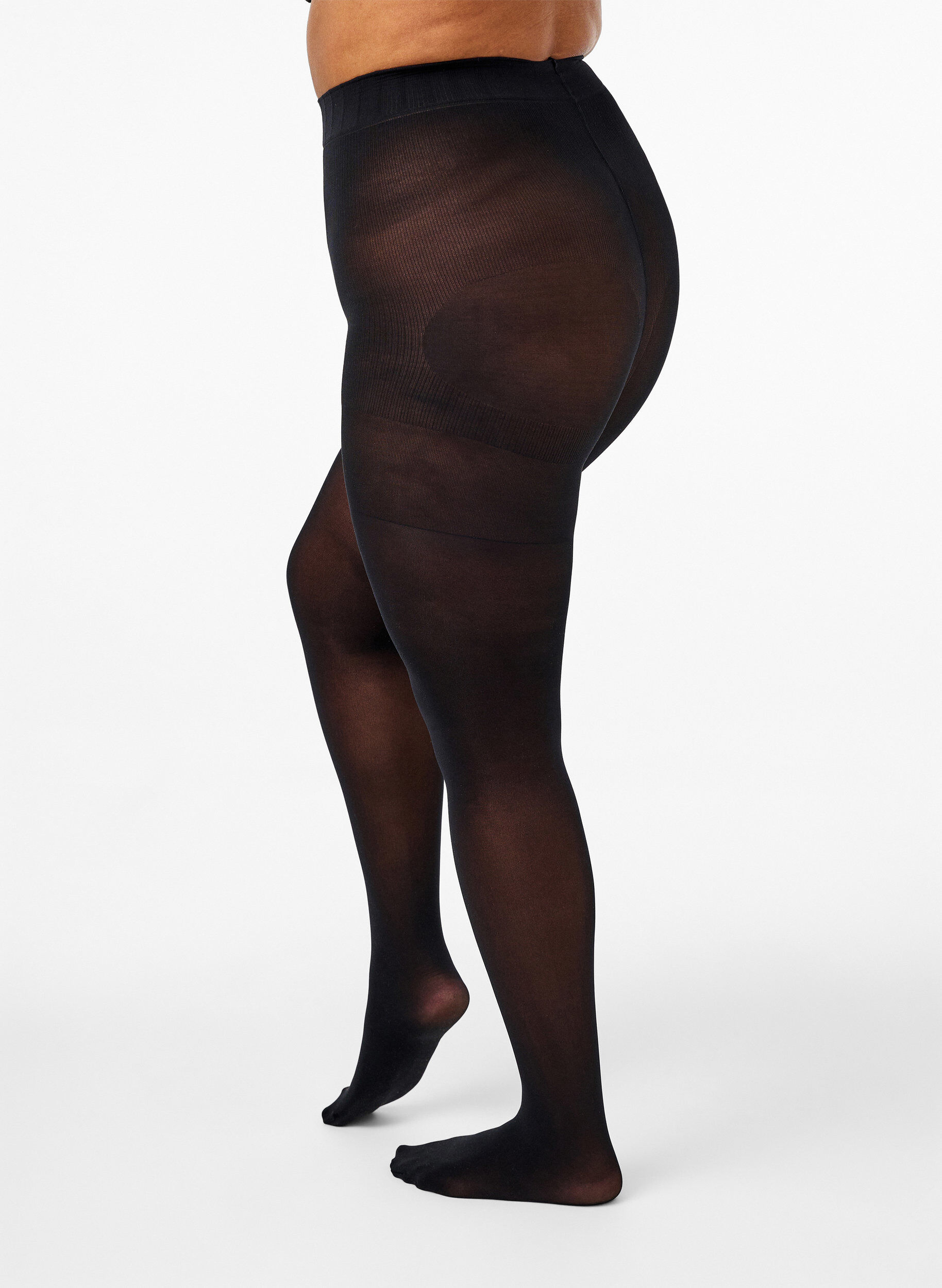 Zizzi Strumpfhose 60 Denier mit Push Up und Shape-Effekt, Schwarz, Model image number 2
