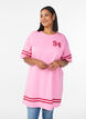 Sportliches T-Shirtkleid aus Baumwolle, Pink, Model image number 0