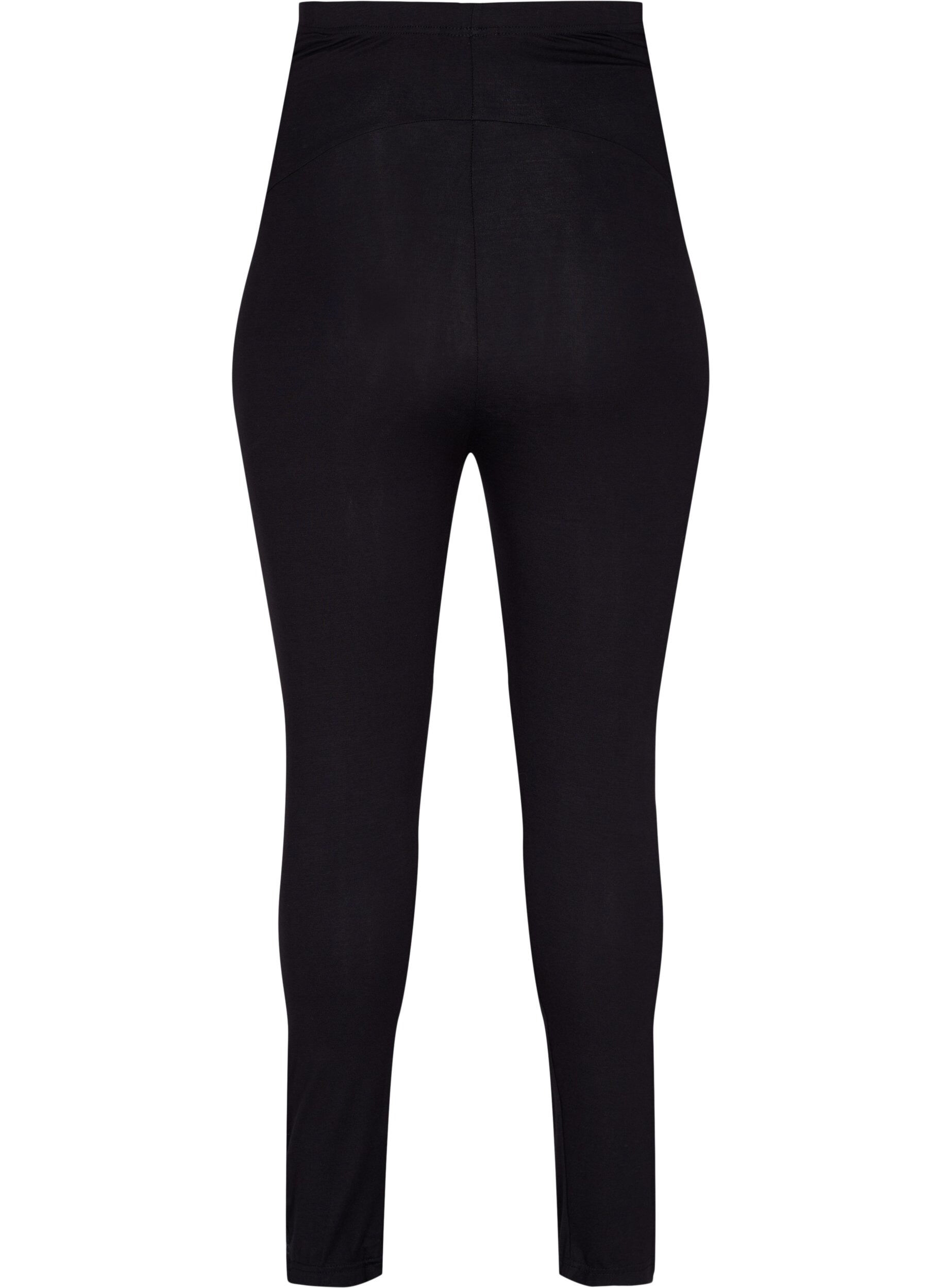 Zizzi Leggings de grossesse en viscose avec boutons, Black, Packshot image number 1