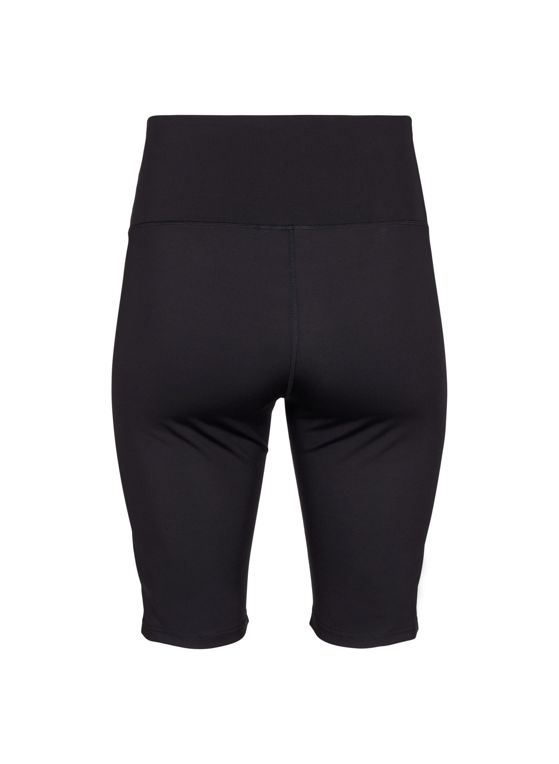 Zizzi Lange eng anliegende Trainingsshorts, Schwarz, Packshot image number 1