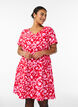 Kurzes A-Linien-Kleid mit floralem Print, Rot, Model image number 0