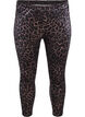 Leggings aus Velours mit Leopardenmuster, Braun, Packshot image number 0