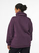 Sweatshirt avec col montant et poches, Violet, Model image number 2