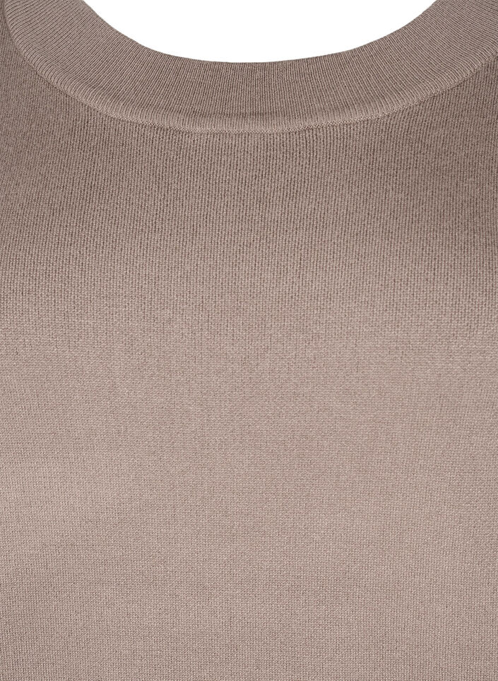 Strickkleid mit Stickerei-Details, Desert Taupe Comb, Packshot image number 2