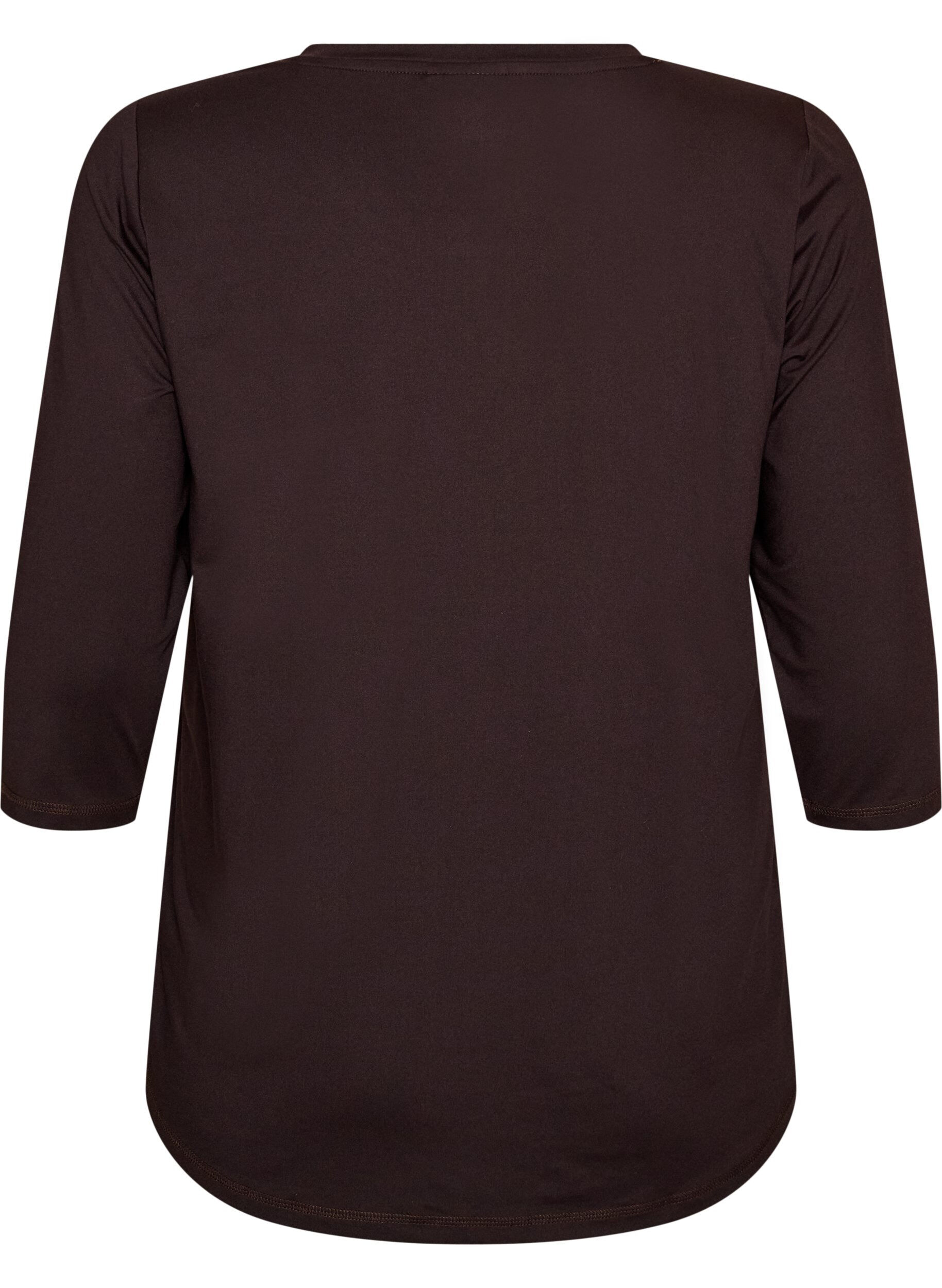 ZizziHaut de sport avec manches 3/4, Marron, Packshot image number 1