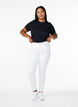 Jean Amy super slim &agrave; taille haute, White, Model image number 0