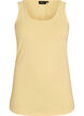 Haut basic uni en coton, Jaune clair, Packshot image number 0