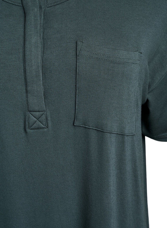 Chemise de nuit manches courtes en viscose, Urban Chic, Packshot image number 2