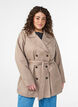 Kurzer Trenchcoat mit Gürtel, Grau, Model image number 0