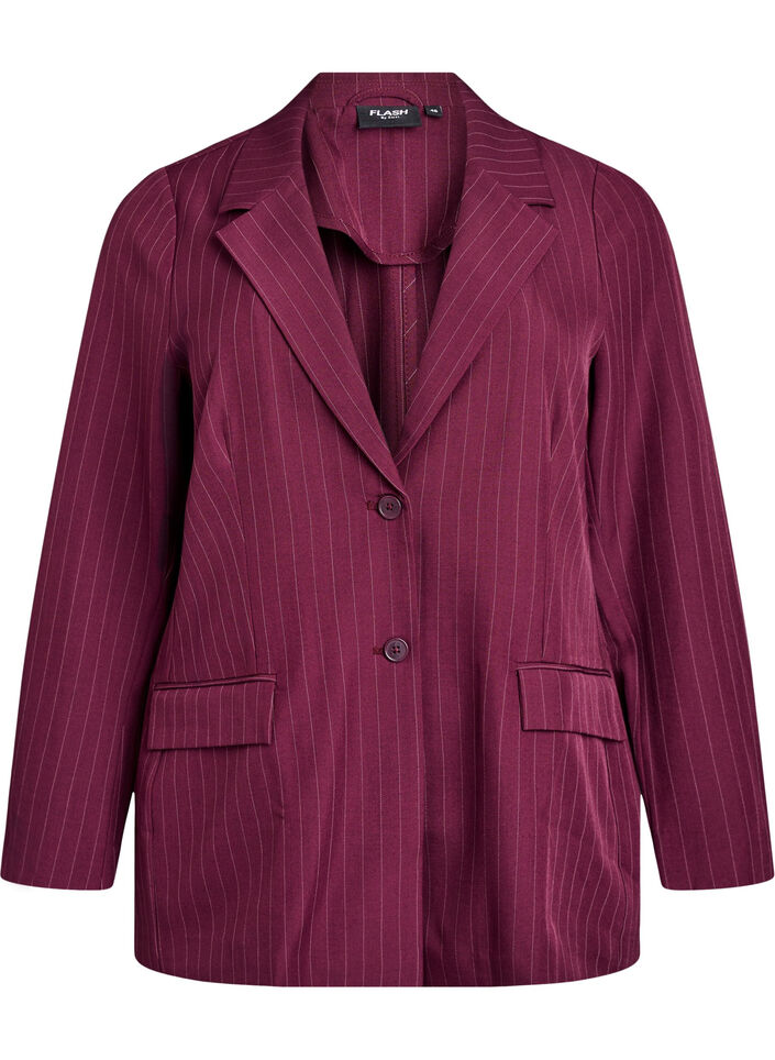FLASH - Blazer avec poches et fentes, Bordeaux, Packshot image number 0