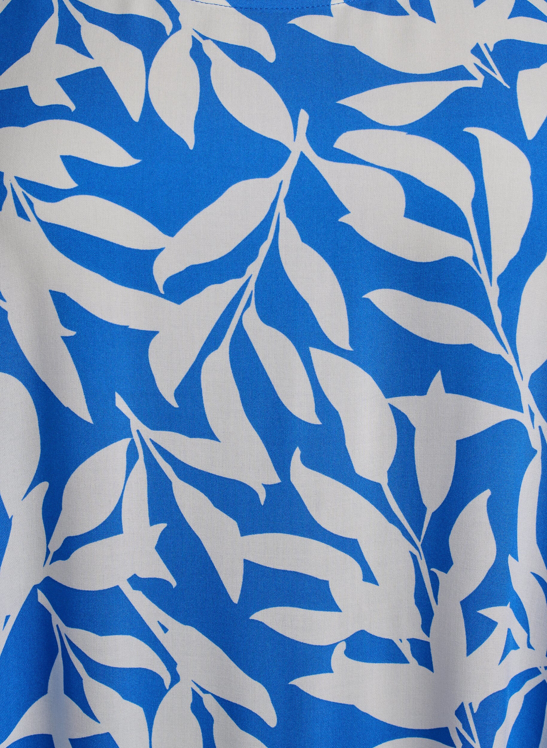 Zizzi FLASH &ndash; Kleid aus Viskose mit Schnittlinie, Blau, Packshot image number 2