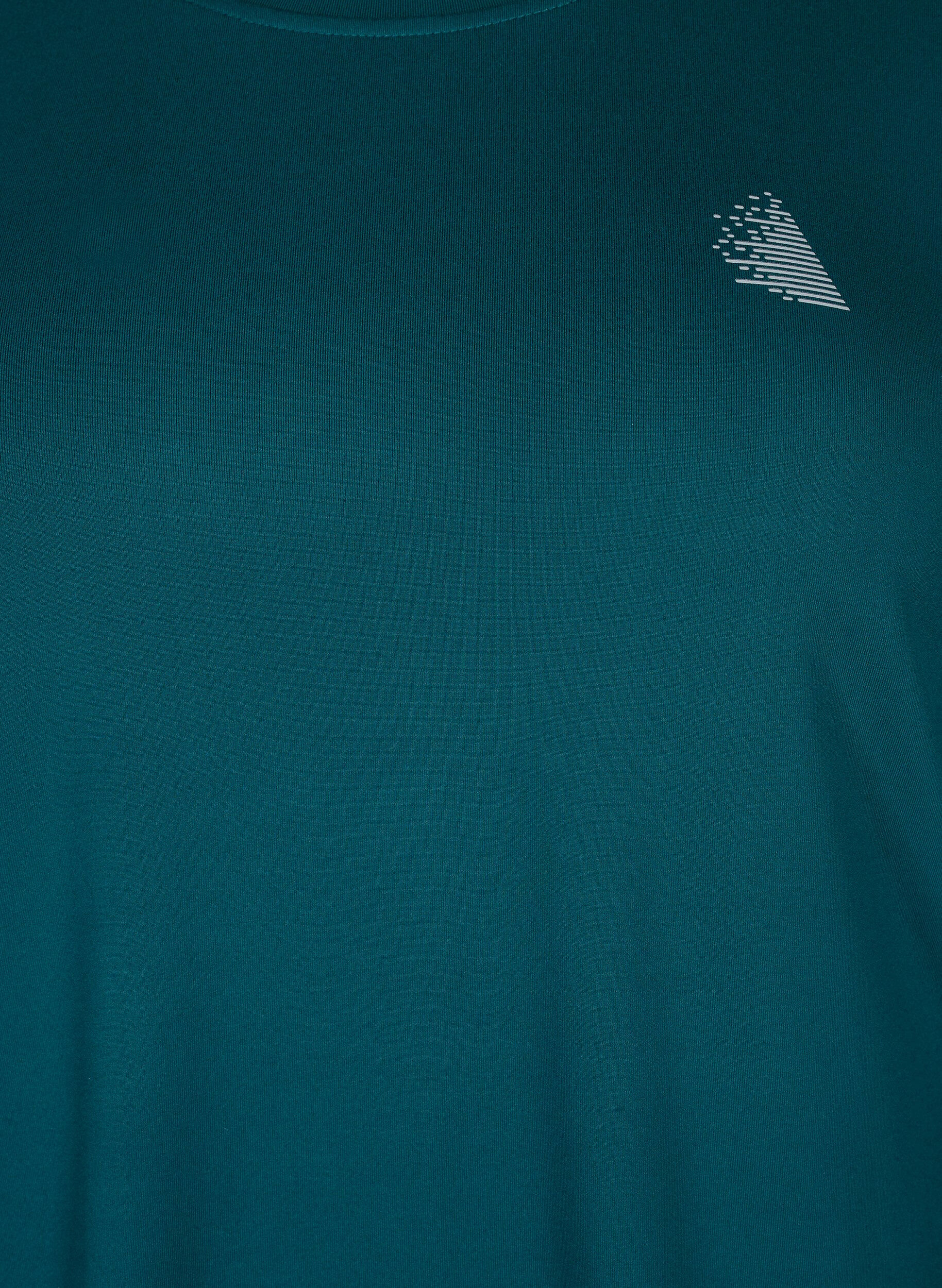 Zizzi Chemise d'entra&icirc;nement &agrave; manches longues, Deep Teal, Packshot image number 2