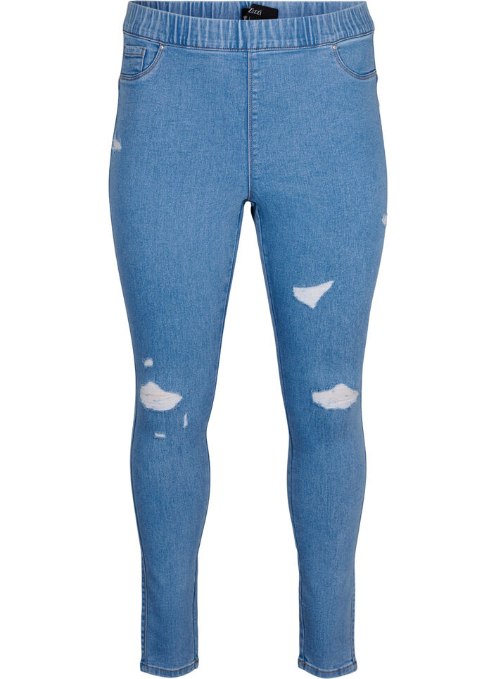 Jeggings déchirés, Light Blue, Packshot image number 0